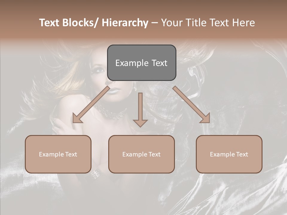 Erotic Silver Young PowerPoint Template