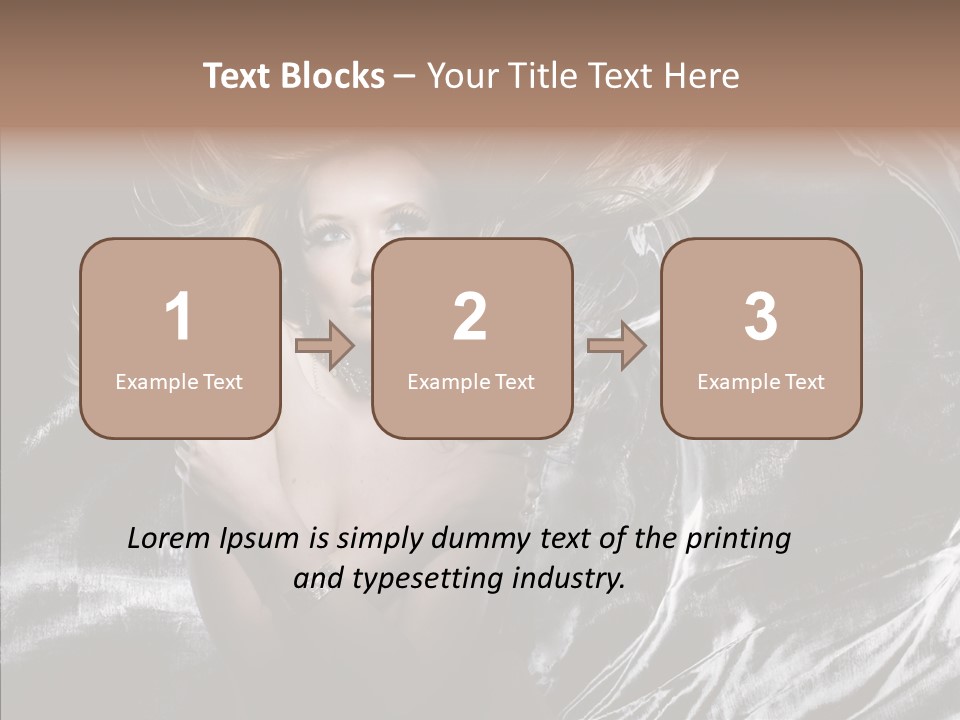 Erotic Silver Young PowerPoint Template