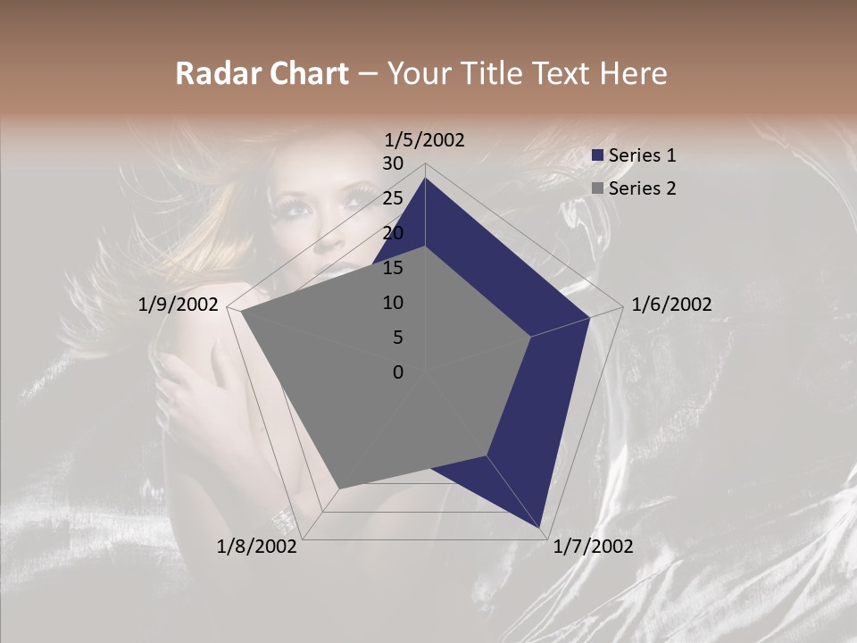 Erotic Silver Young PowerPoint Template