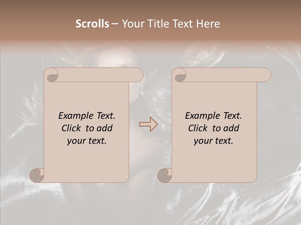 Erotic Silver Young PowerPoint Template