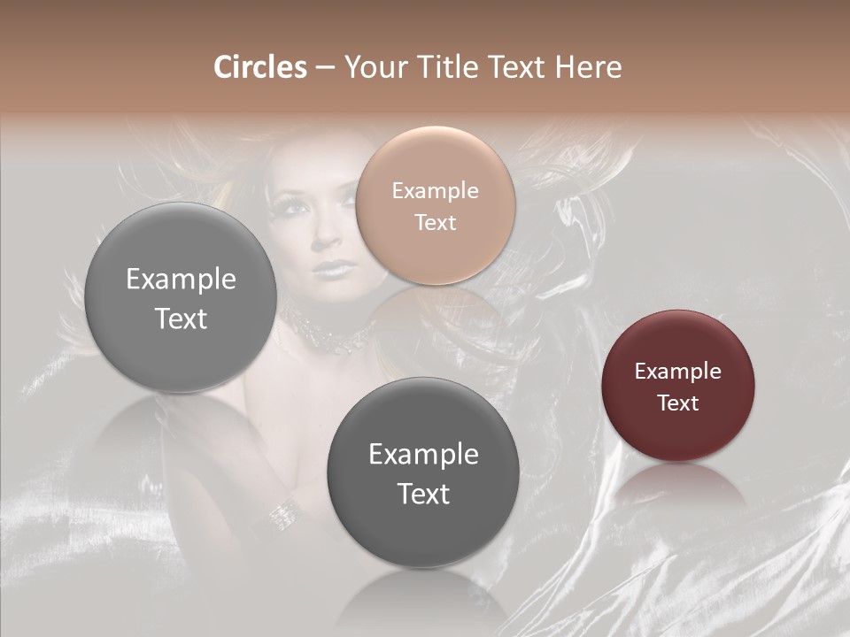 Erotic Silver Young PowerPoint Template