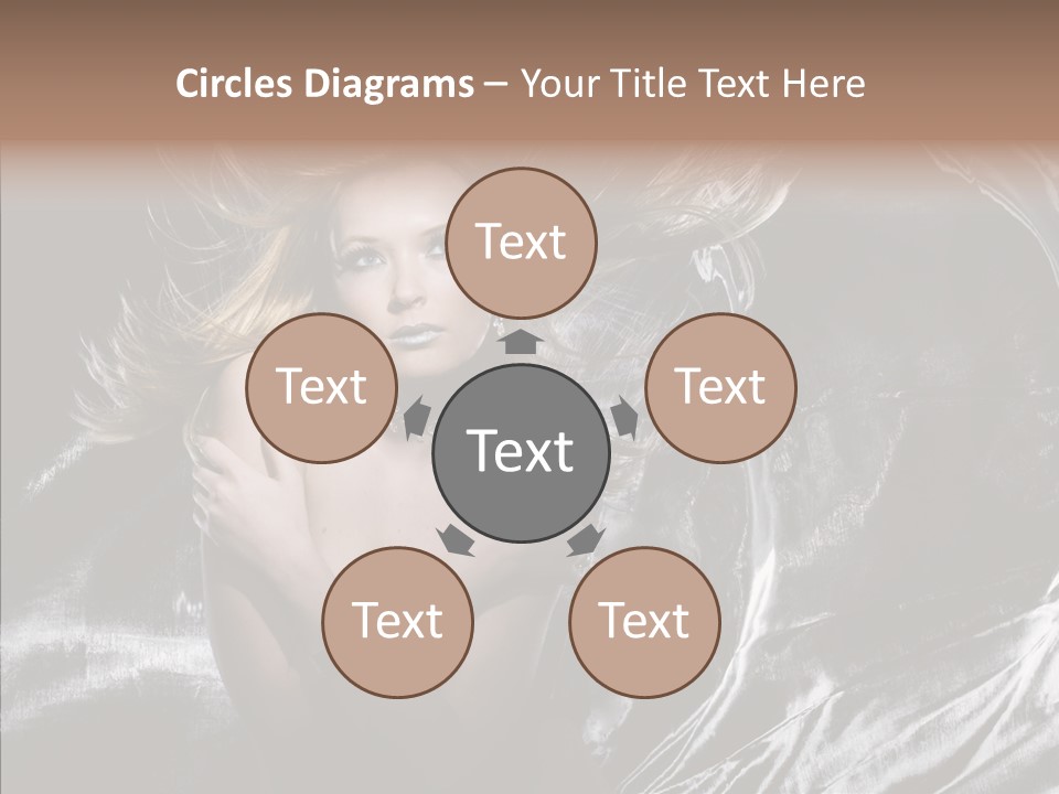 Erotic Silver Young PowerPoint Template