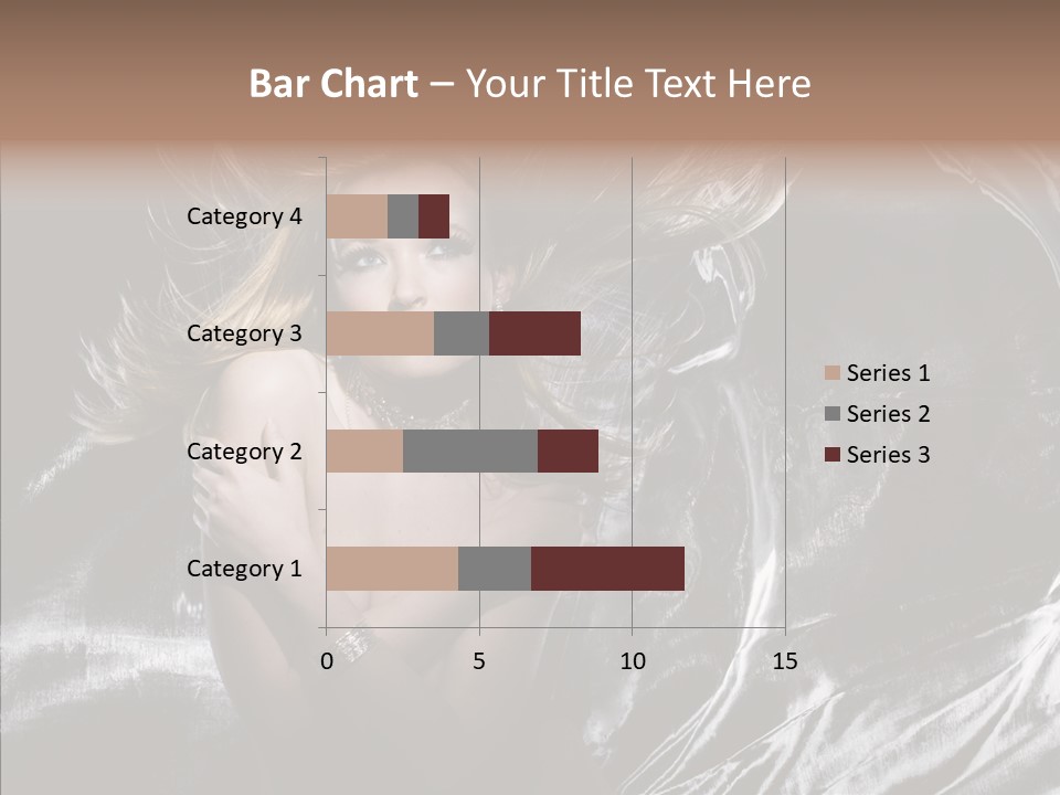 Erotic Silver Young PowerPoint Template