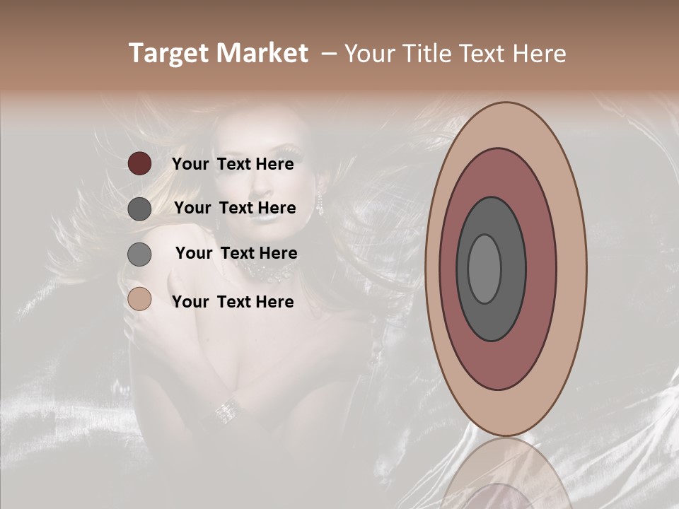 Erotic Silver Young PowerPoint Template