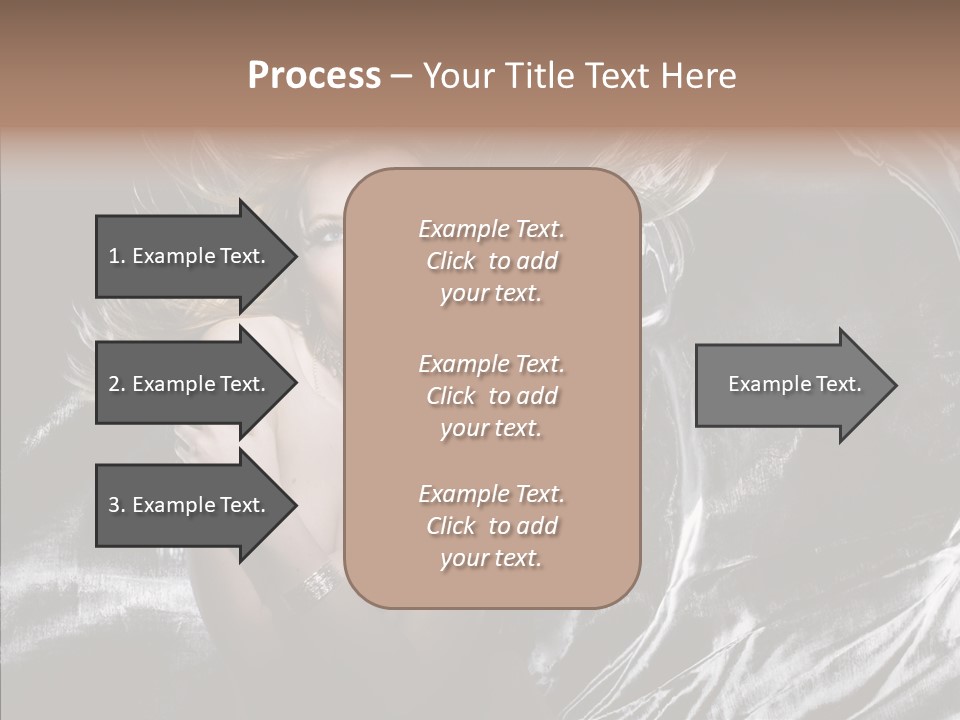 Erotic Silver Young PowerPoint Template