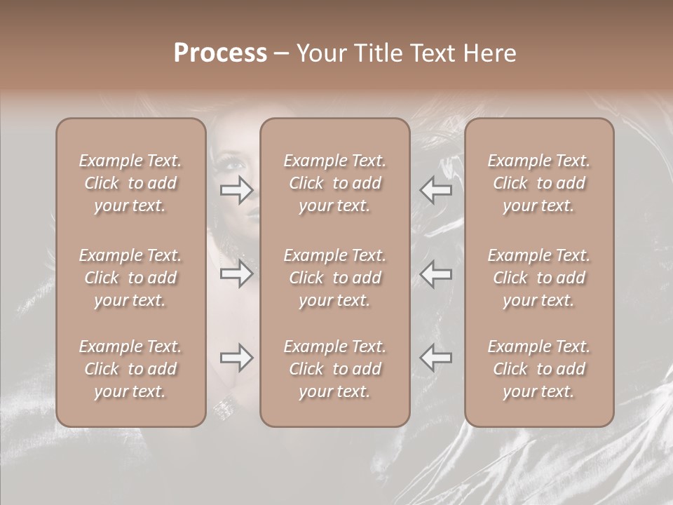 Erotic Silver Young PowerPoint Template