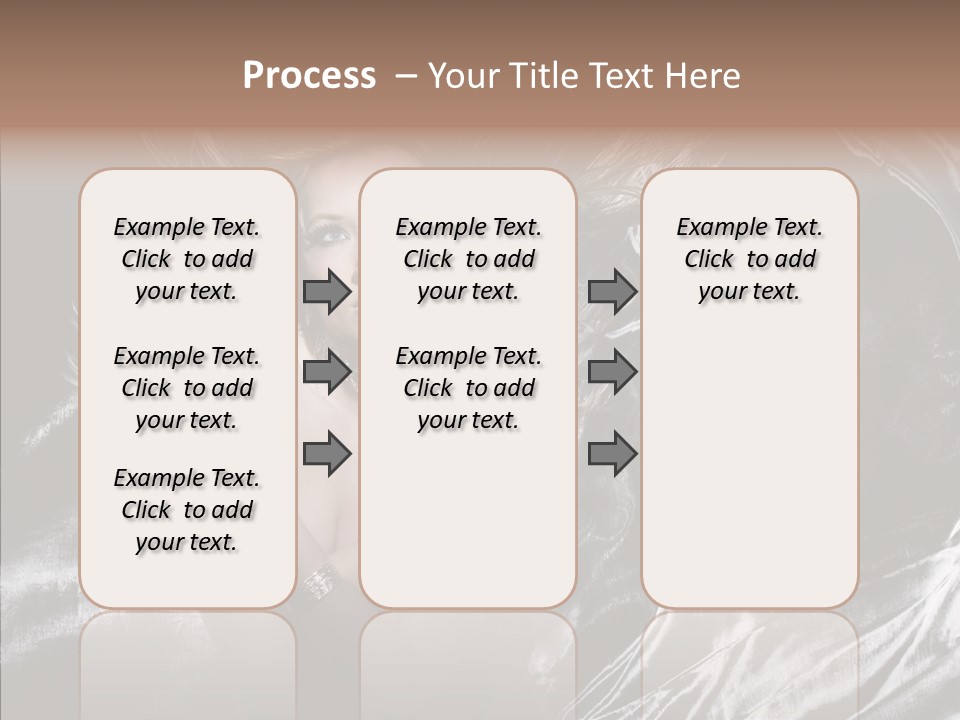Erotic Silver Young PowerPoint Template