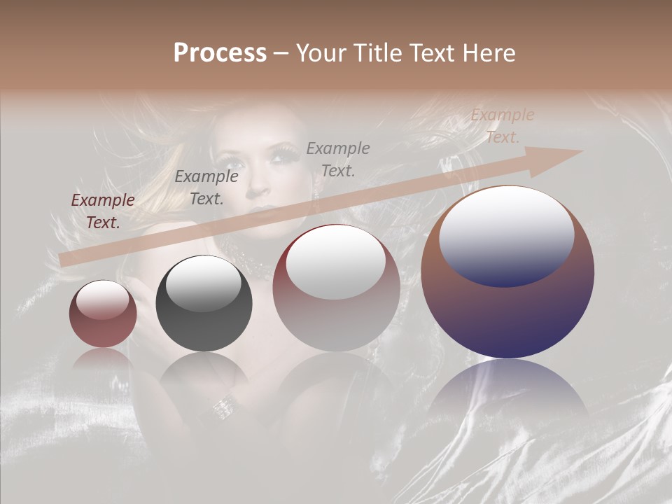 Erotic Silver Young PowerPoint Template