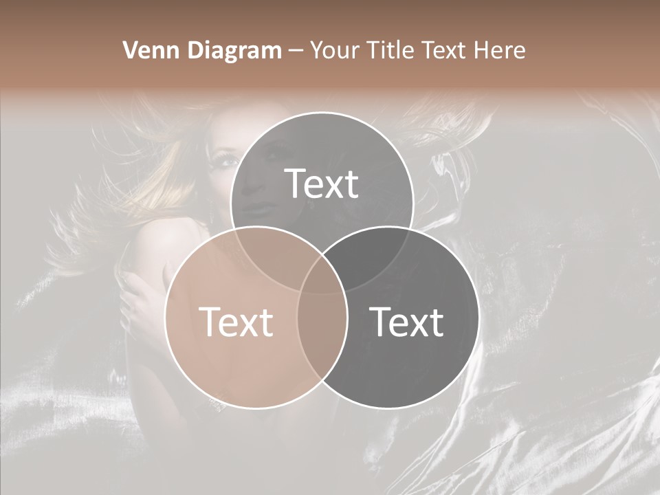 Erotic Silver Young PowerPoint Template