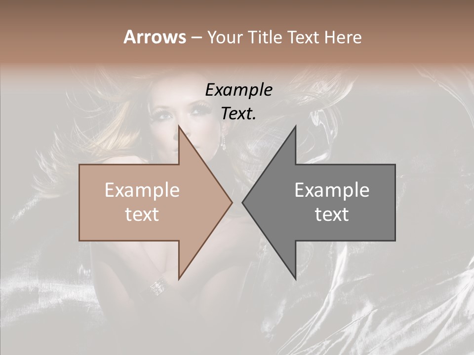 Erotic Silver Young PowerPoint Template