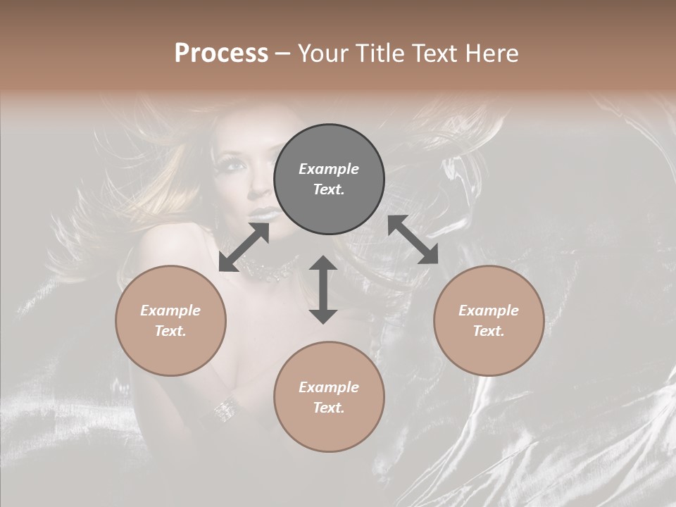 Erotic Silver Young PowerPoint Template