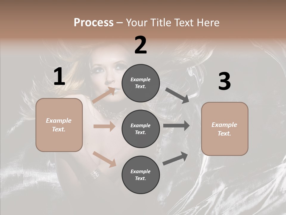 Erotic Silver Young PowerPoint Template