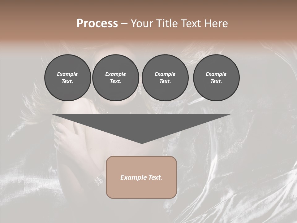 Erotic Silver Young PowerPoint Template