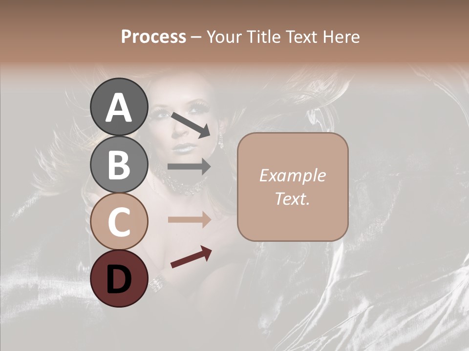 Erotic Silver Young PowerPoint Template