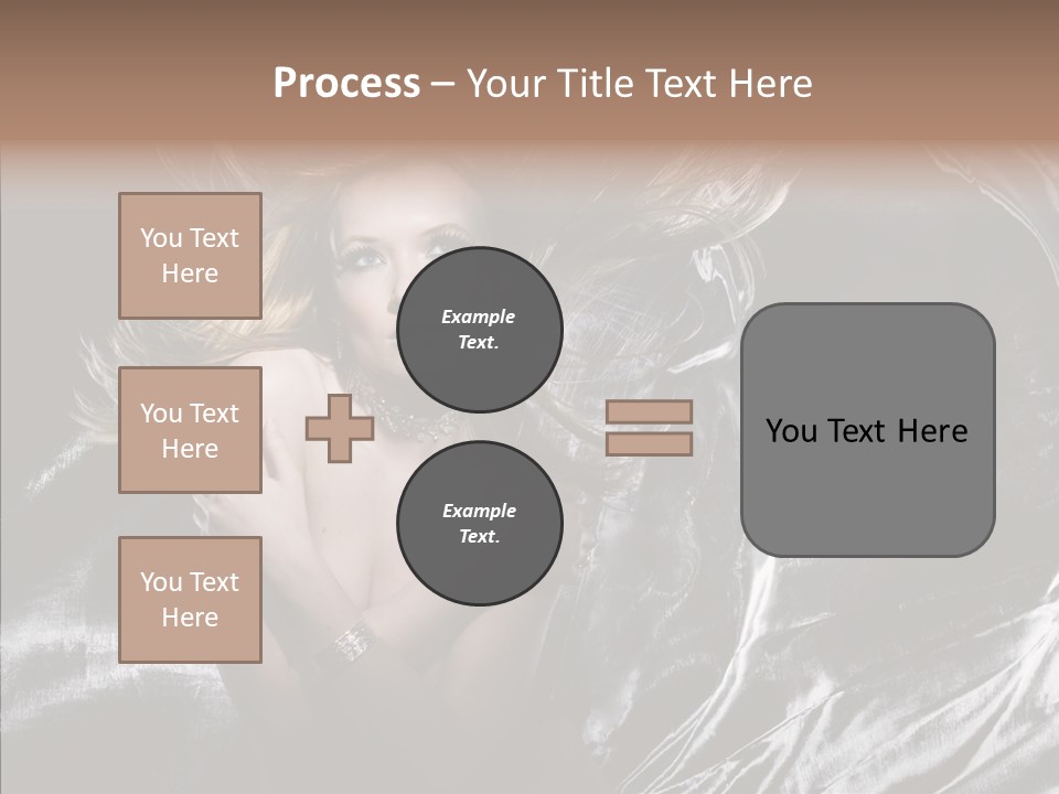 Erotic Silver Young PowerPoint Template