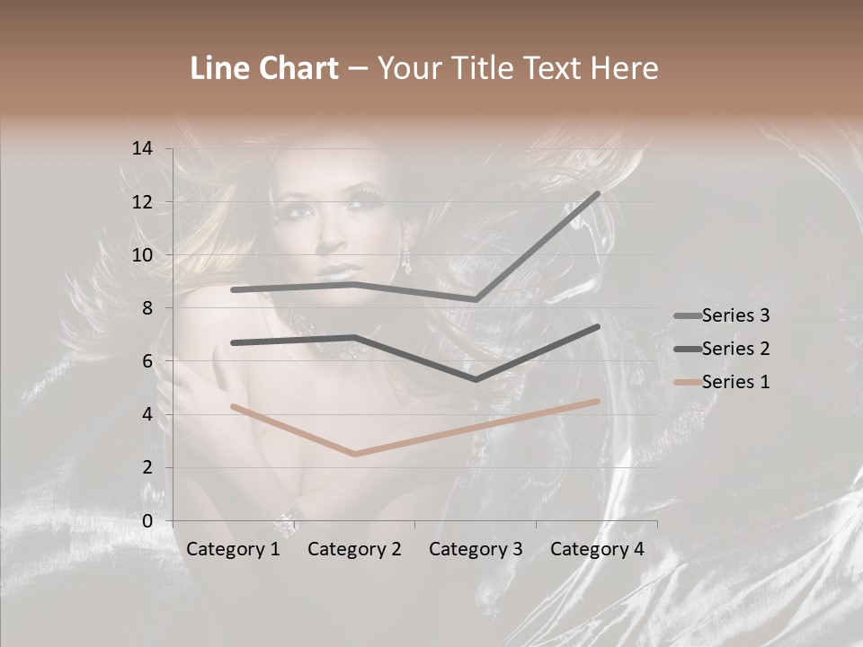 Erotic Silver Young PowerPoint Template