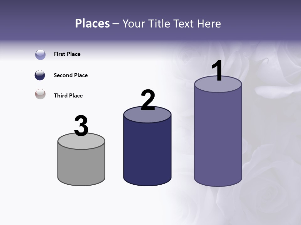 Closeup Blue Smell PowerPoint Template