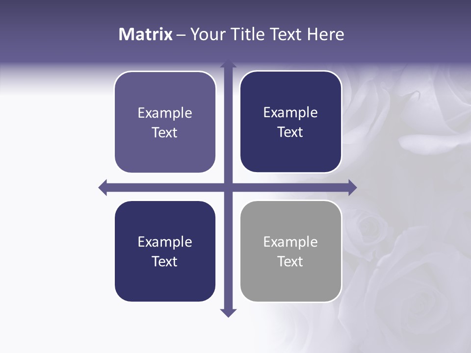 Closeup Blue Smell PowerPoint Template