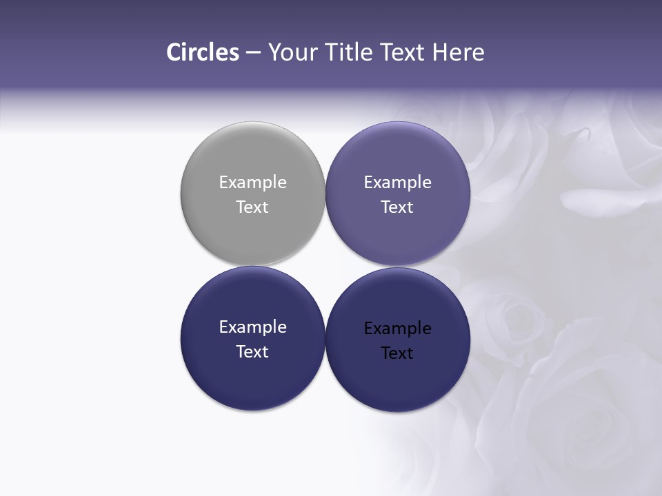 Closeup Blue Smell PowerPoint Template