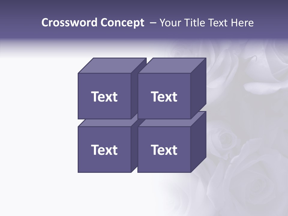Closeup Blue Smell PowerPoint Template