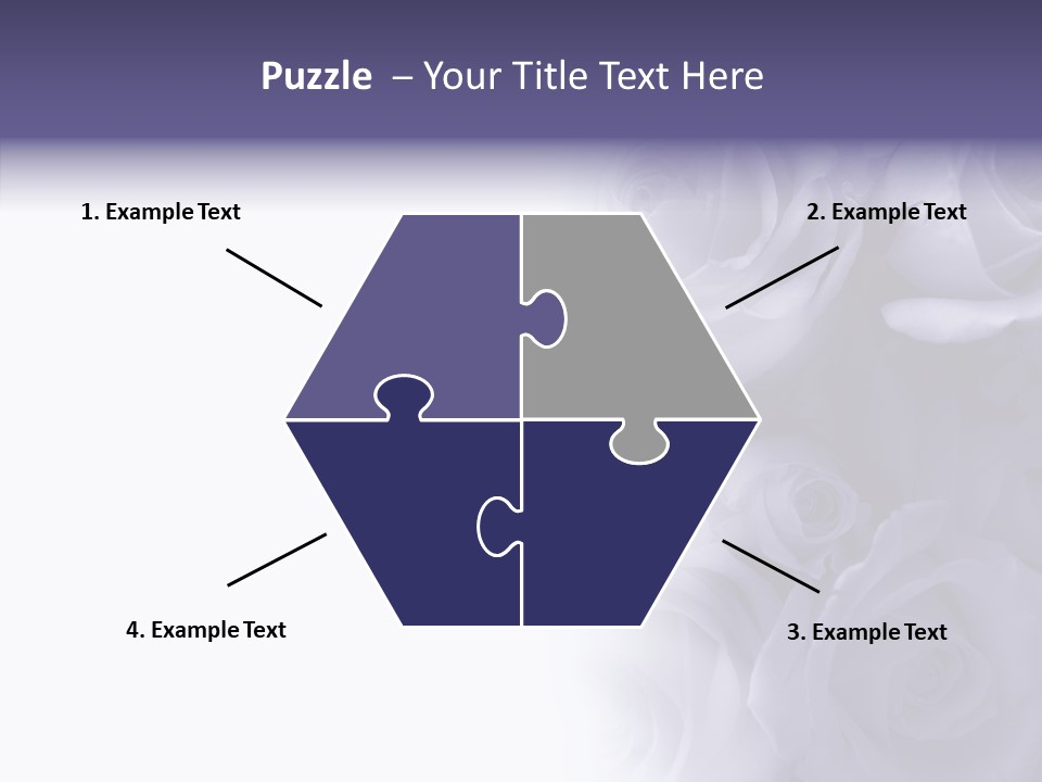 Closeup Blue Smell PowerPoint Template