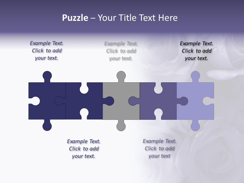 Closeup Blue Smell PowerPoint Template