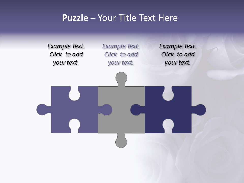 Closeup Blue Smell PowerPoint Template