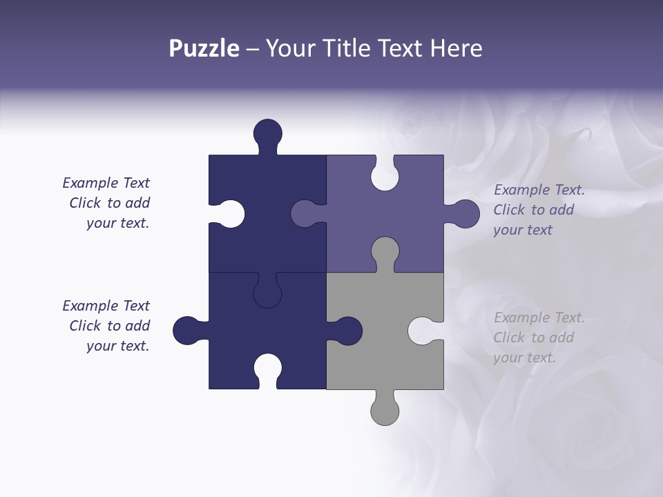 Closeup Blue Smell PowerPoint Template