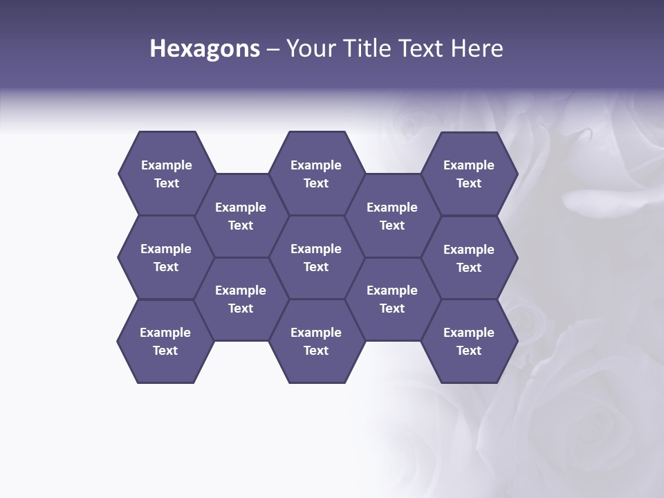 Closeup Blue Smell PowerPoint Template