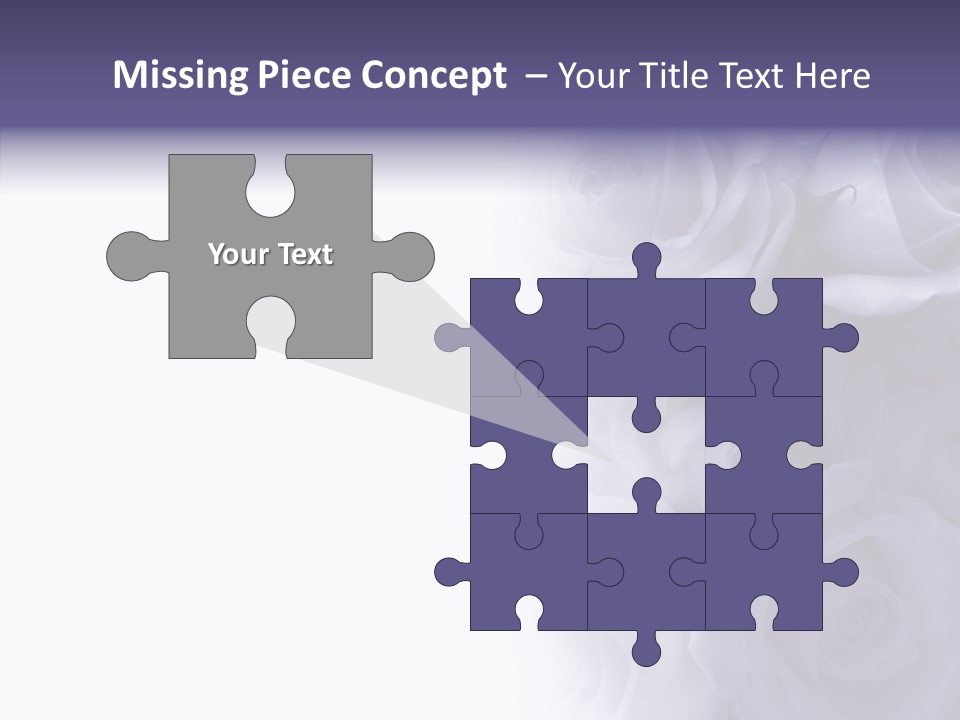 Closeup Blue Smell PowerPoint Template