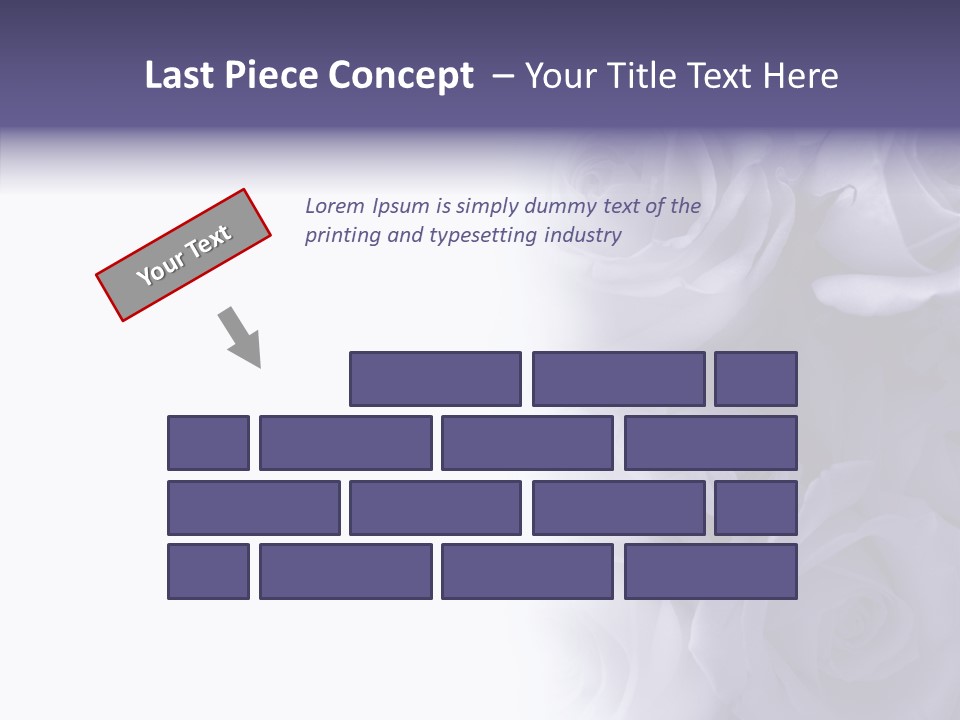 Closeup Blue Smell PowerPoint Template