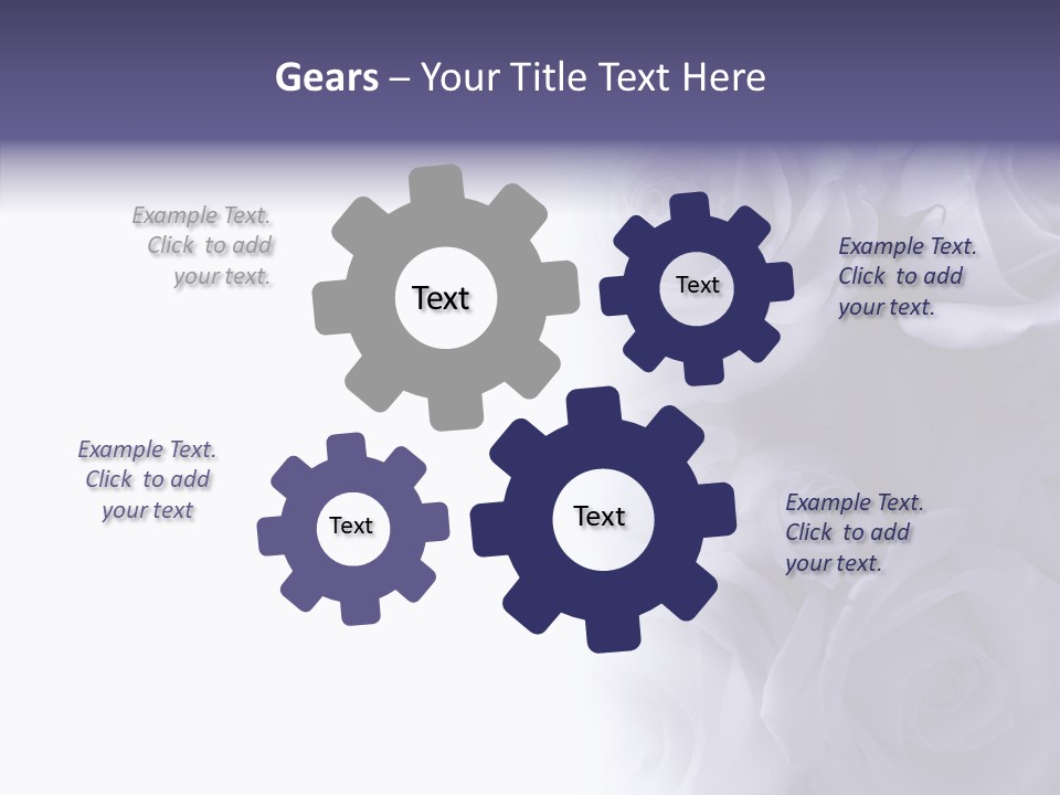 Closeup Blue Smell PowerPoint Template