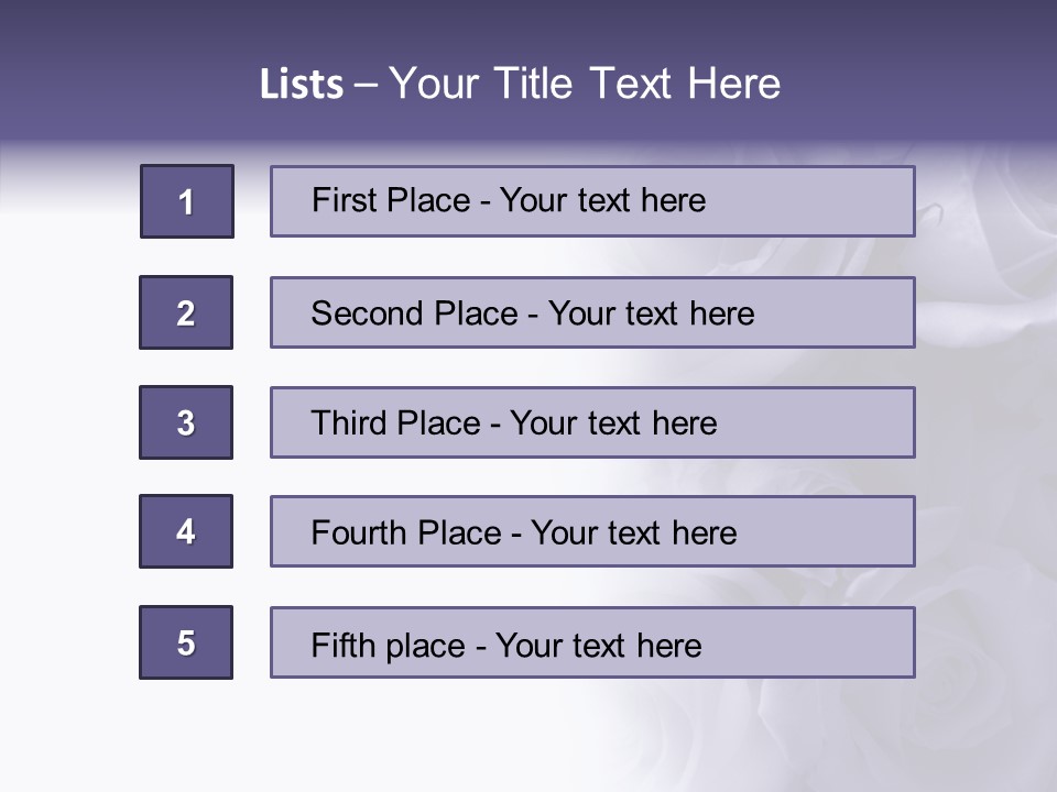 Closeup Blue Smell PowerPoint Template