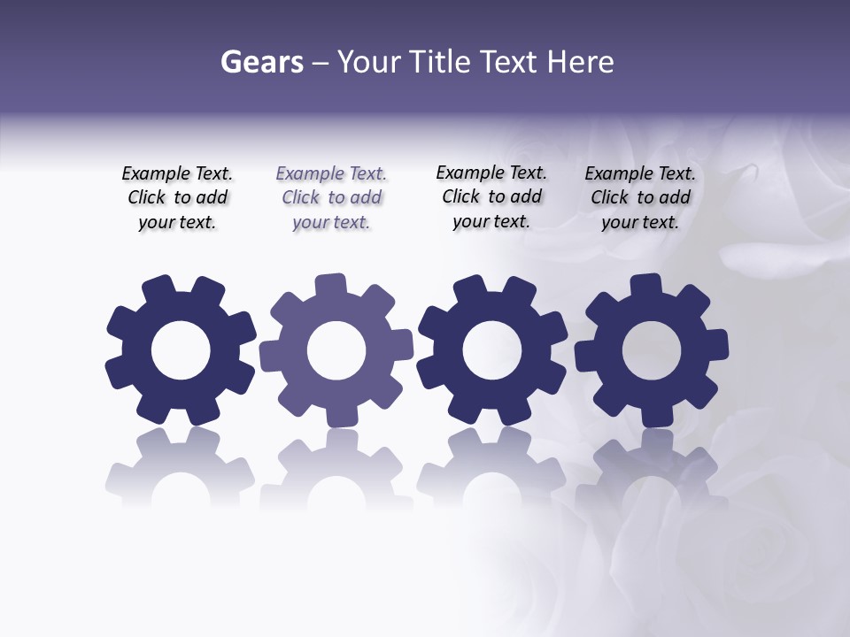 Closeup Blue Smell PowerPoint Template