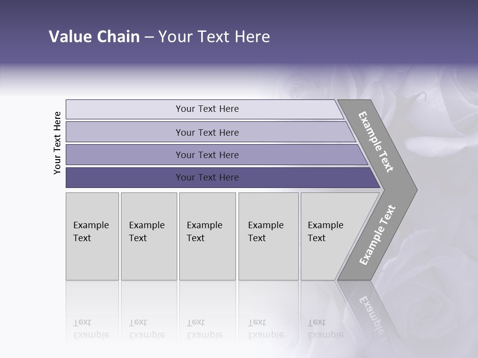 Closeup Blue Smell PowerPoint Template