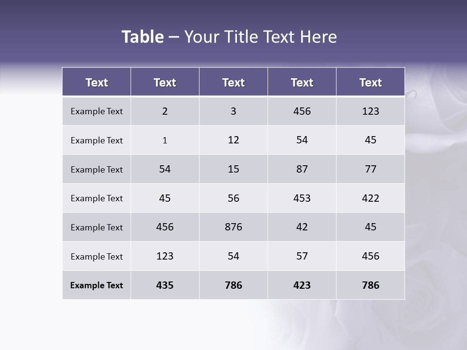 Closeup Blue Smell PowerPoint Template