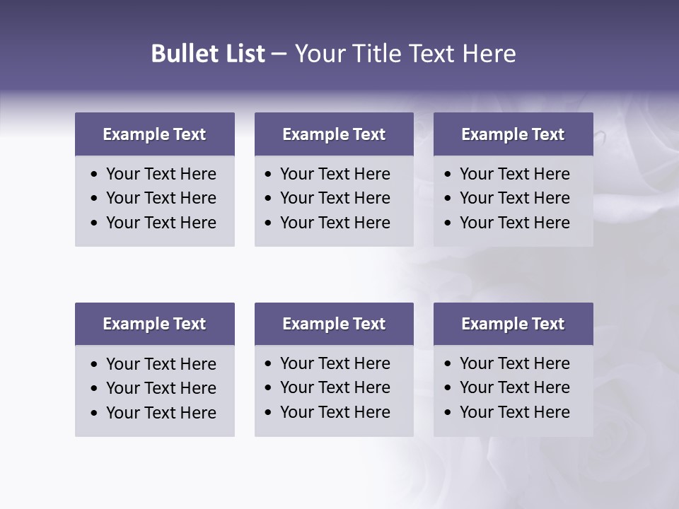 Closeup Blue Smell PowerPoint Template