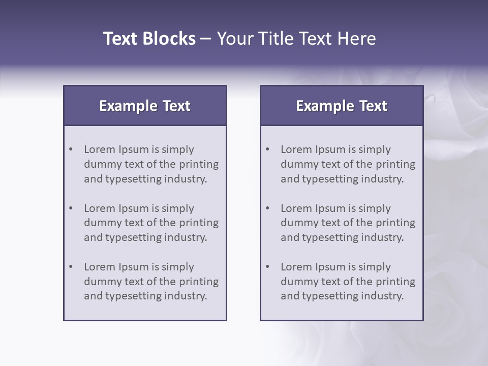 Closeup Blue Smell PowerPoint Template