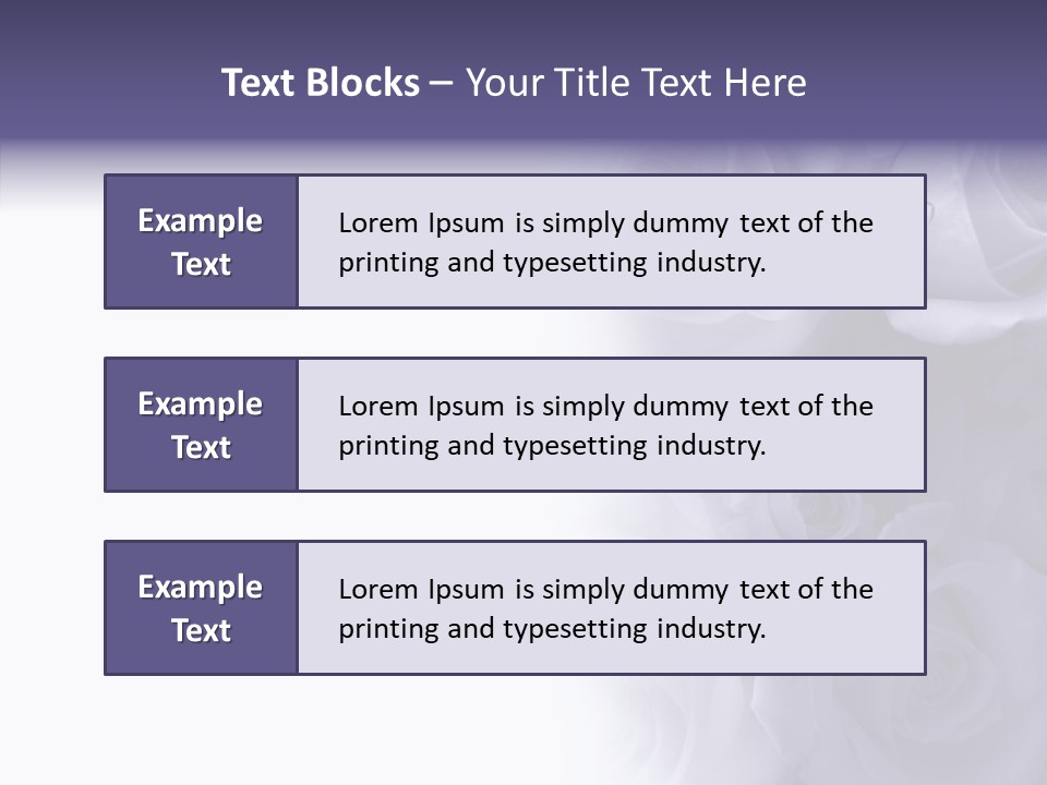 Closeup Blue Smell PowerPoint Template
