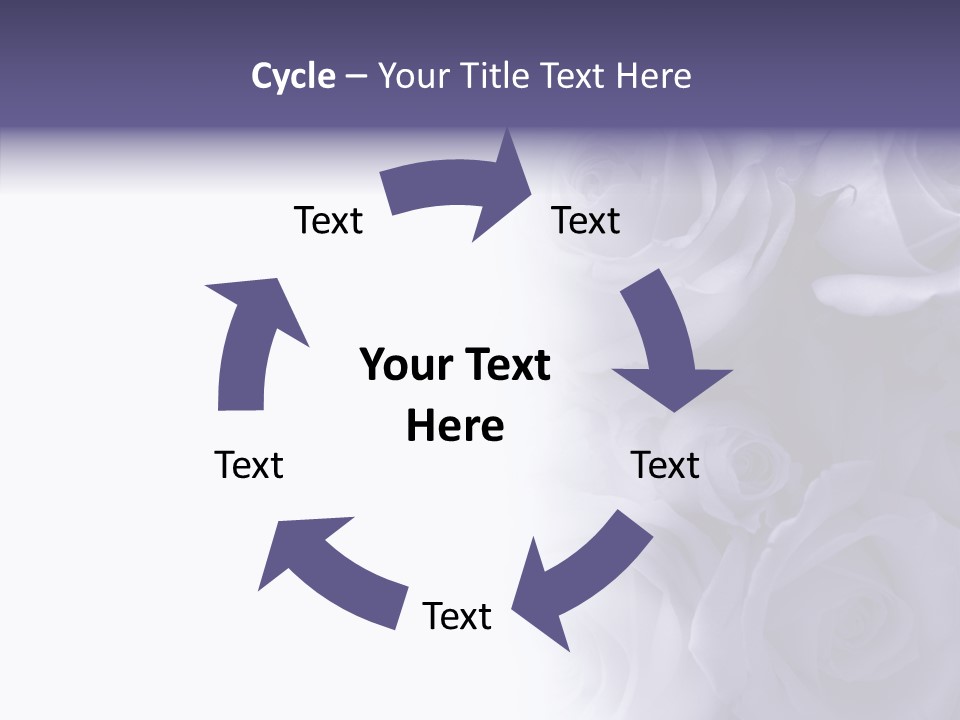 Closeup Blue Smell PowerPoint Template