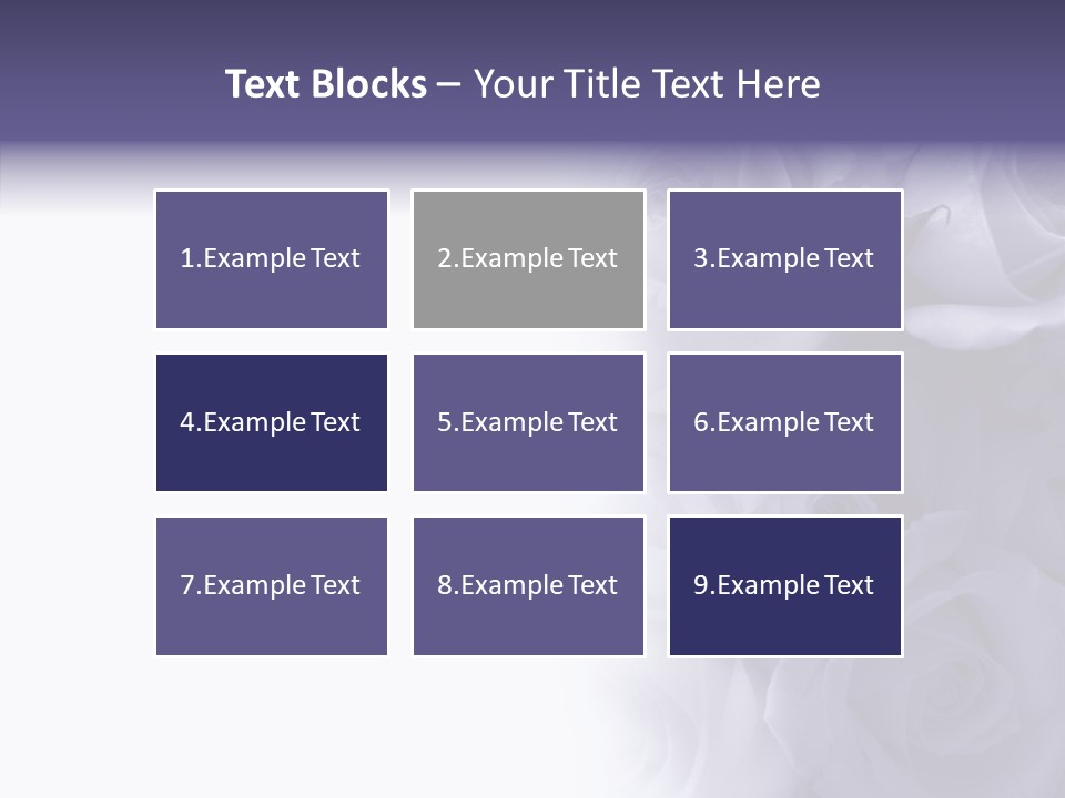 Closeup Blue Smell PowerPoint Template