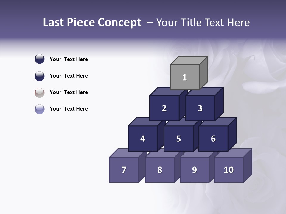 Closeup Blue Smell PowerPoint Template