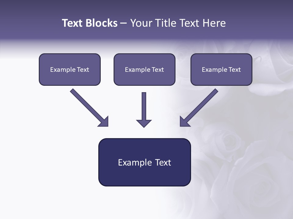 Closeup Blue Smell PowerPoint Template