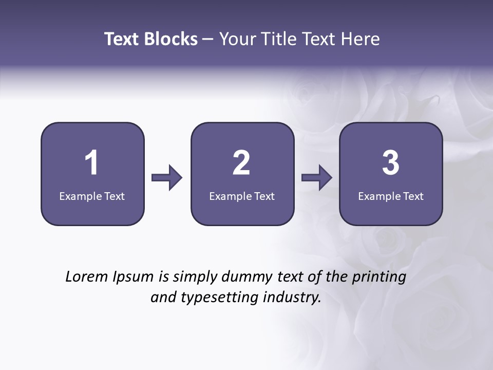 Closeup Blue Smell PowerPoint Template