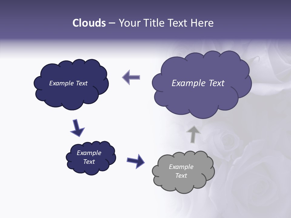 Closeup Blue Smell PowerPoint Template
