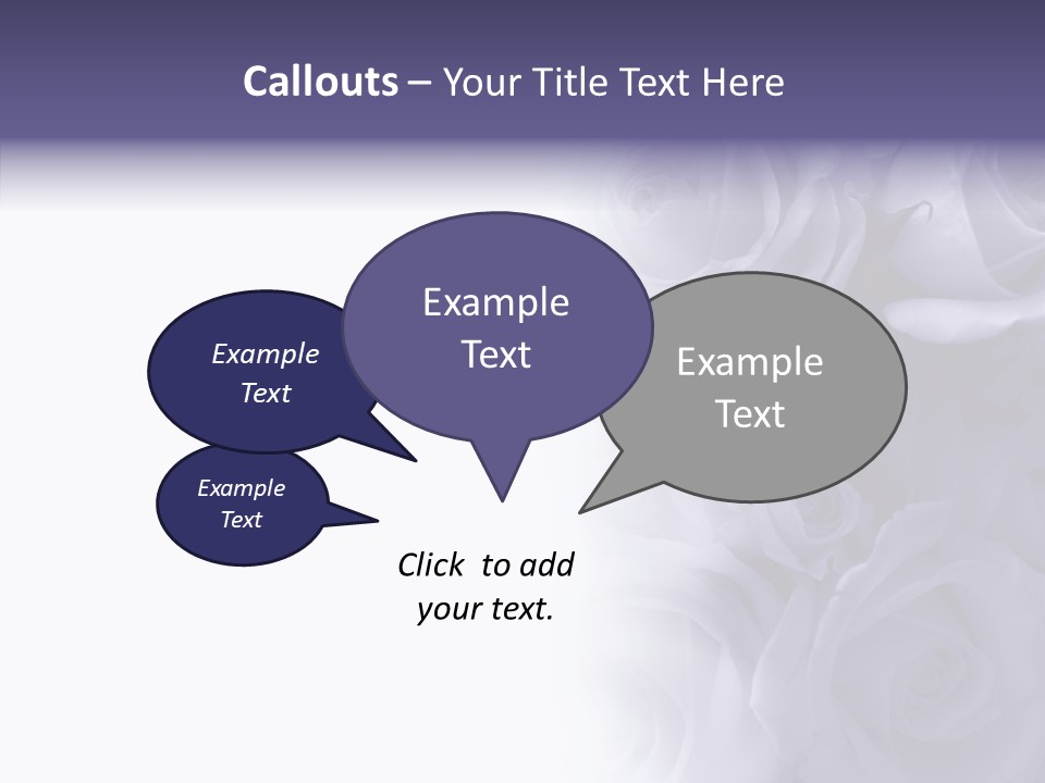 Closeup Blue Smell PowerPoint Template