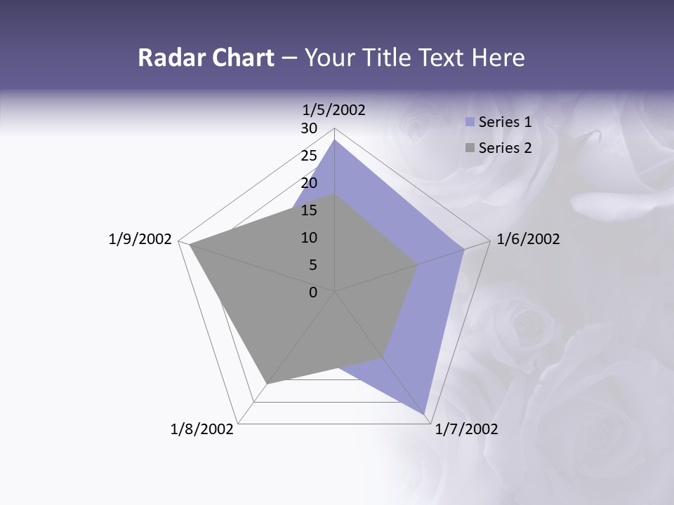 Closeup Blue Smell PowerPoint Template