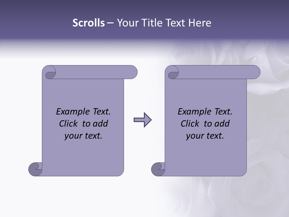 Closeup Blue Smell PowerPoint Template