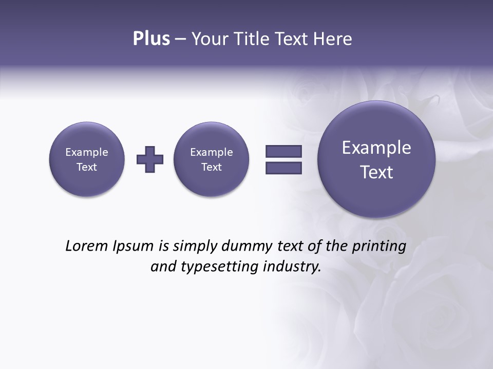 Closeup Blue Smell PowerPoint Template