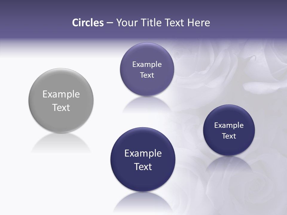 Closeup Blue Smell PowerPoint Template